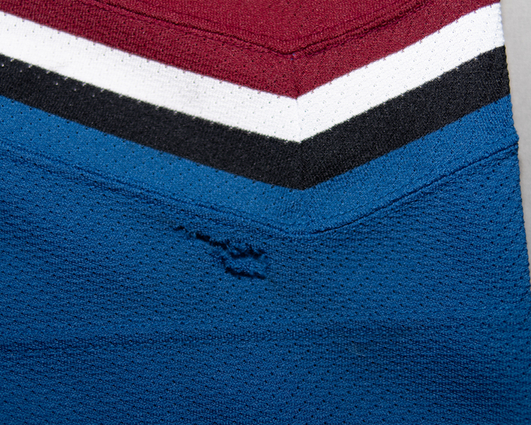 Ray Bourque Colorado Avalanche game worn jersey tagging Ray Bourque Colorado Avalanche game worn jersey tagging