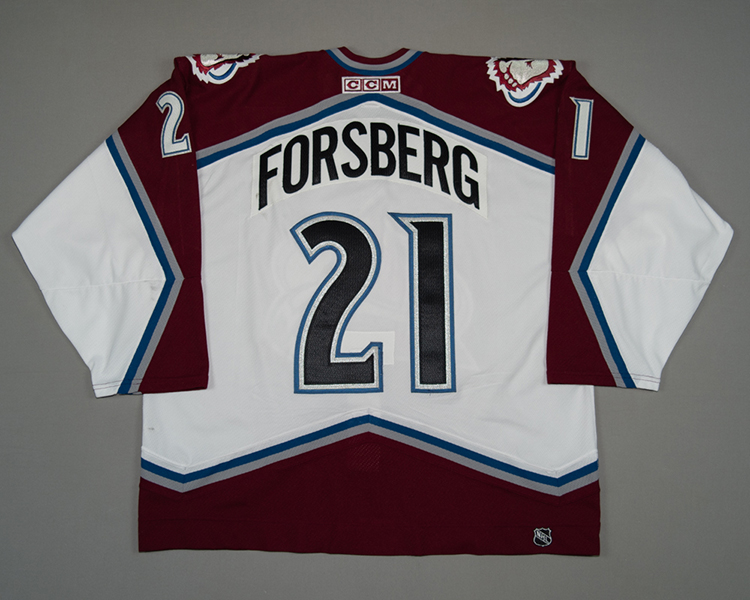 Colorado Avalanche game worn Peter Forsberg jersey