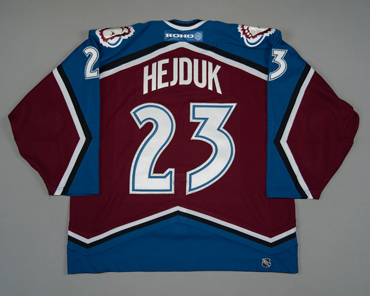 Colorado Avalanche game worn Milan Hejduk jersey