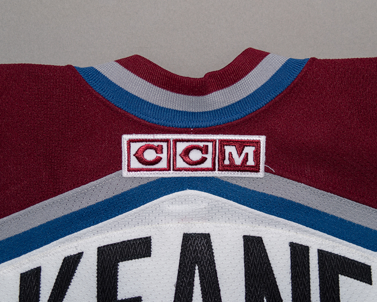 Colorado Avalanche 2002-2003 game worn tagging Colorado Avalanche 2002-2003 game worn tagging