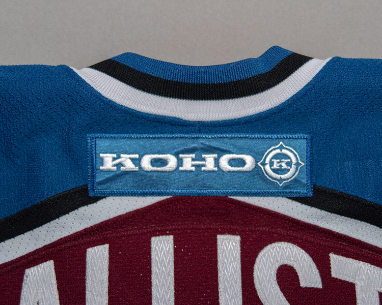 Colorado Avalanche 2002-2003 game worn tagging Colorado Avalanche 2002-2003 game worn tagging