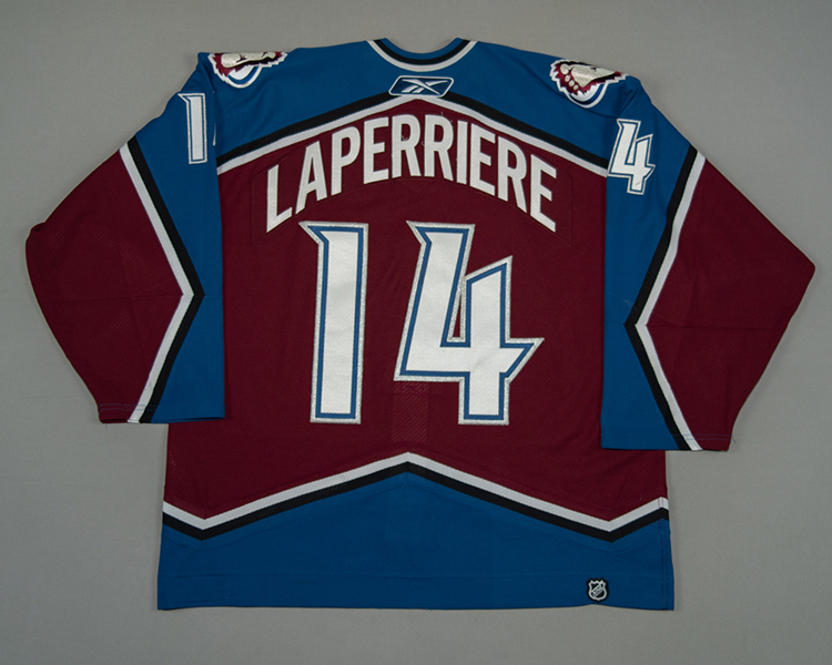 Colorado Avalanche Ian Laperriere game worn jersey Colorado Avalanche Ian Laperriere game worn jersey