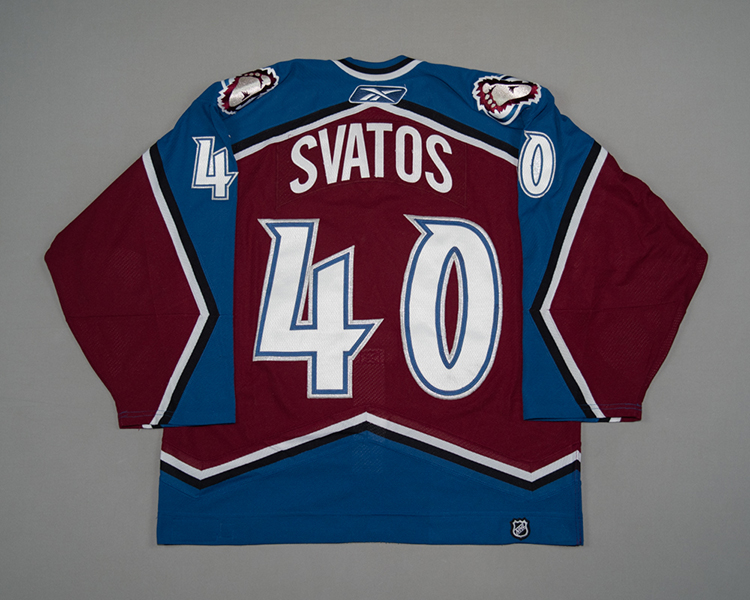 Colorado Avalanche Marek Svatos game worn jersey Colorado Avalanche Marek Svatos game worn jersey