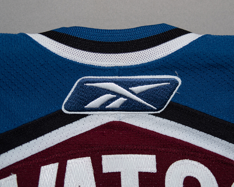 Colorado Avalanche 2005-2006 game worn tagging Colorado Avalanche 2005-2006 game worn tagging