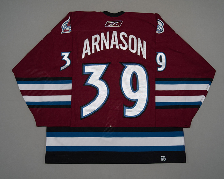 Colorado Avalanche game worn Tyler Arnason jersey
