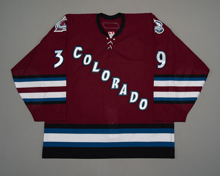 Tyler Arnason Colorado Avalanche game worn jersey Front Tyler Arnason Colorado Avalanche game worn jersey Front