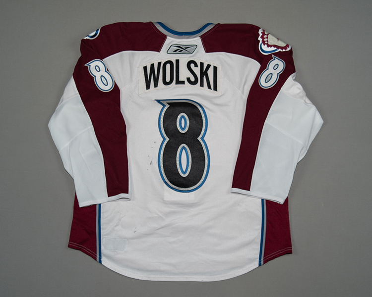 Colorado Avalanche Wojtek Wolski game worn jersey