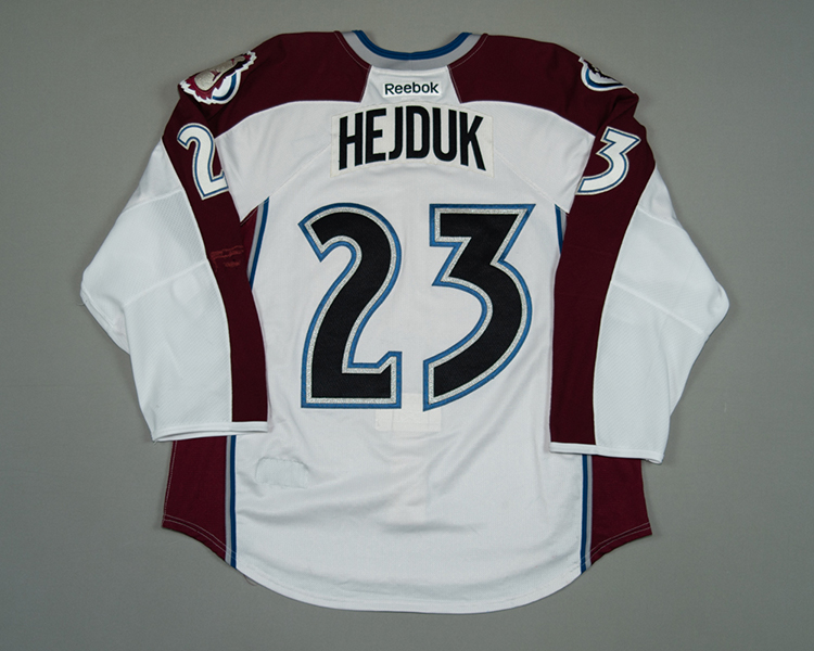 Colorado Avalanche game worn Milan Hejduk jersey