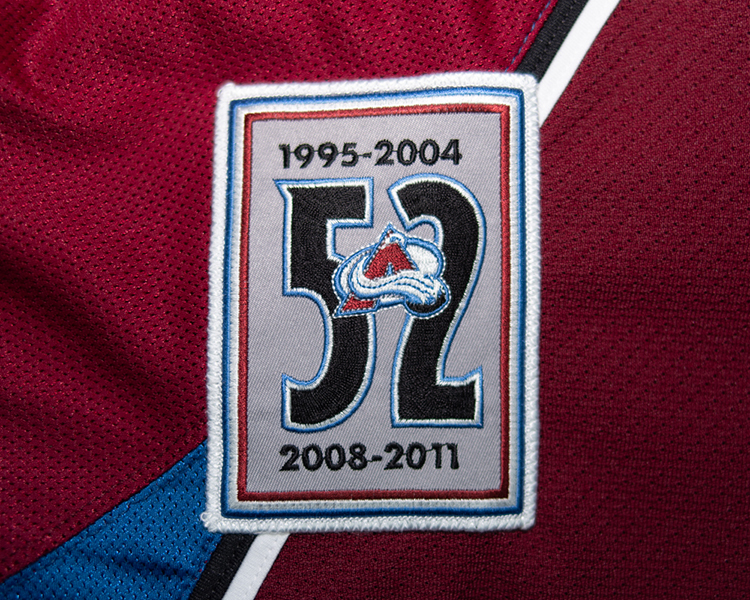 Colorado Avalanche 2013-2014 game worn tagging Colorado Avalanche 2013-2014 game worn tagging