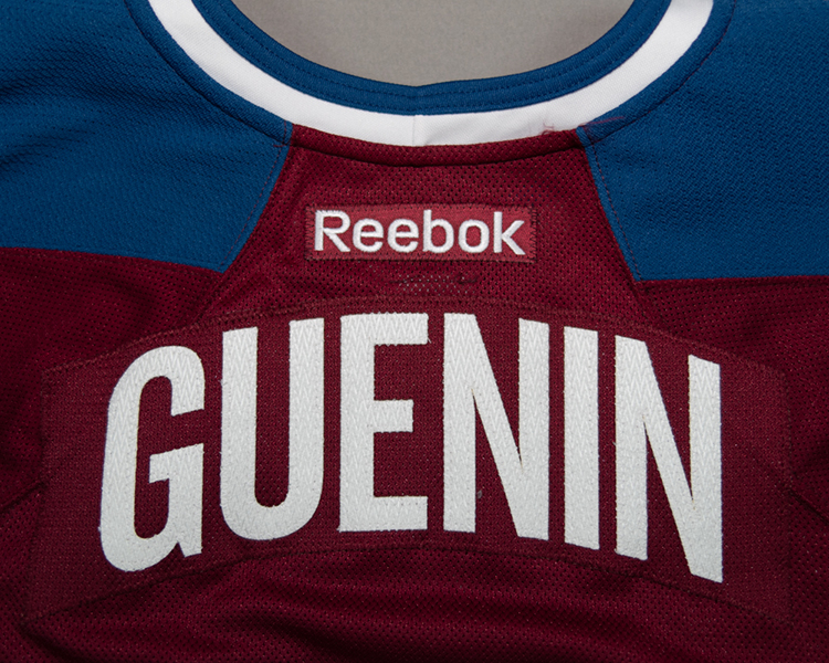 Colorado Avalanche 2013-2014 game worn tagging Colorado Avalanche 2013-2014 game worn tagging