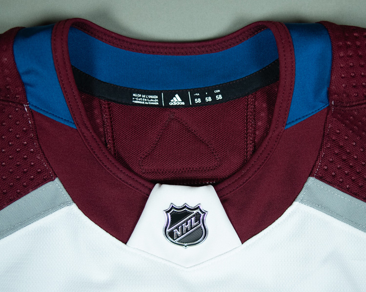 Colorado Avalanche 2019-2020 game worn tagging Colorado Avalanche 2019-2020 game worn tagging
