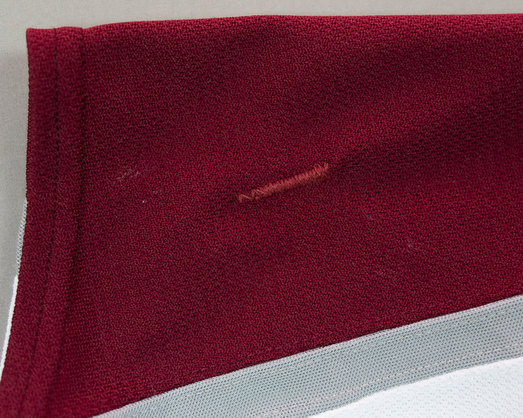 Joonas Donskoi game worn jersey sleeve repair Joonas Donskoi game worn jersey sleeve repair