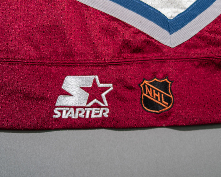 Colorado Avalanche 1996-1997 game worn tagging Colorado Avalanche 1996-1997 game worn tagging