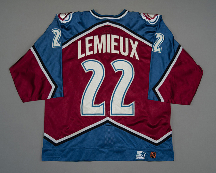 Colorado Avalanche game worn Claude Lemieux jersey Colorado Avalanche game worn Claude Lemieux jersey
