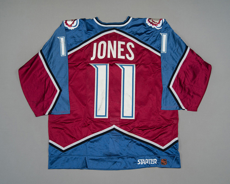 Colorado Avalanche game worn Keith Jones jersey