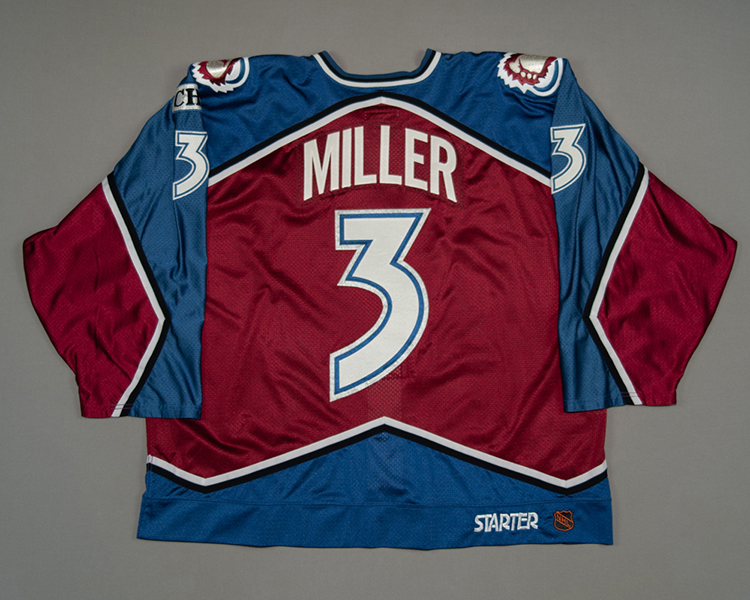Colorado Avalanche game worn Aaron Miller jersey