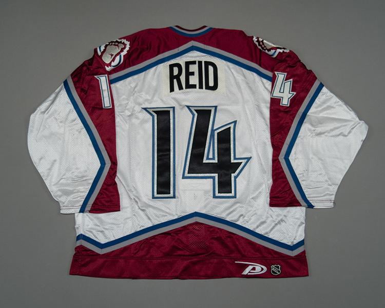 Colorado Avalanche game worn Dave Reid jersey